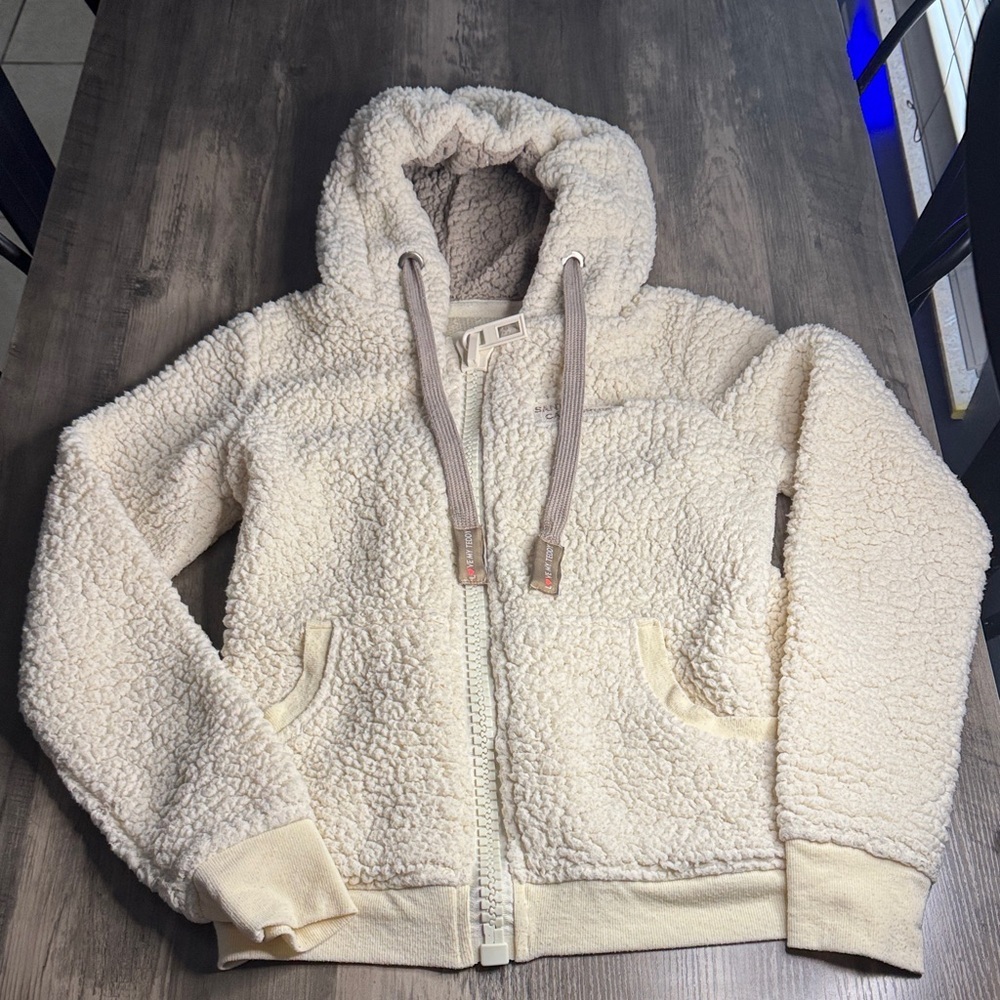 Tipsy Inc. Cream I Love My Teddy Zip Up Hoodie